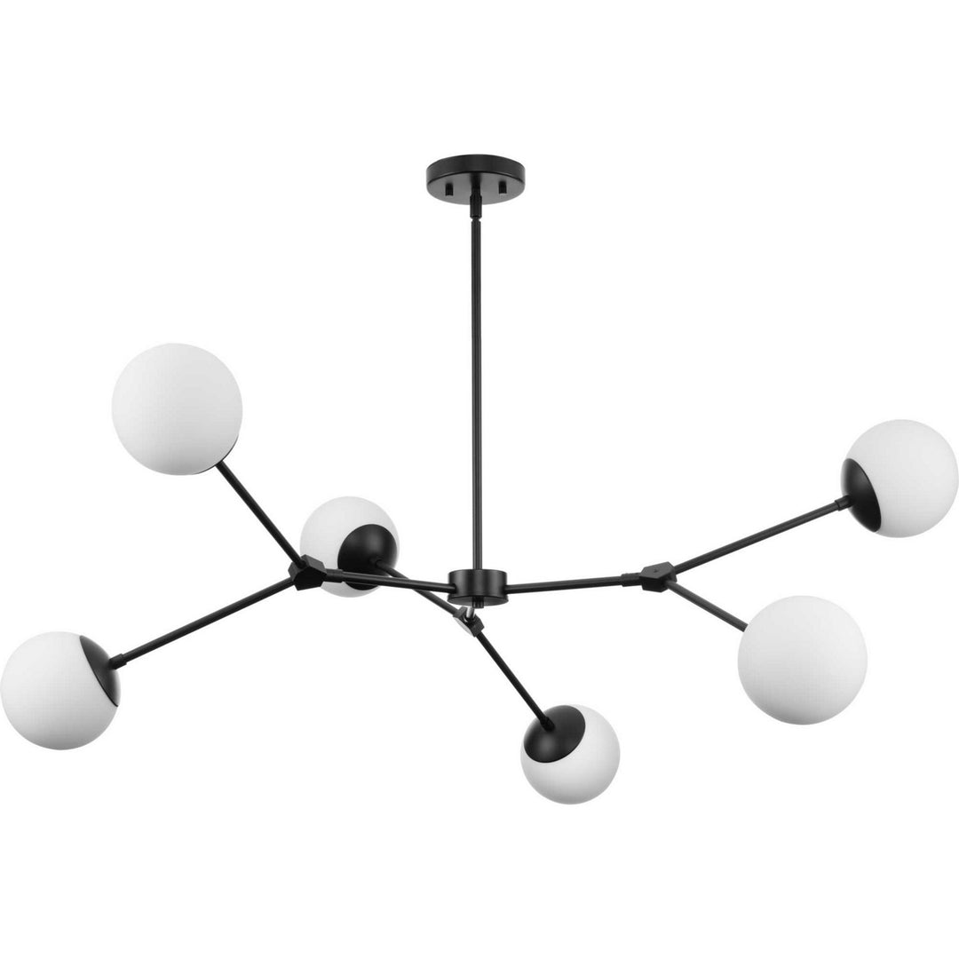 Progress Canada - P400378-31M - Six Light Chandelier - Haas - Matte Black