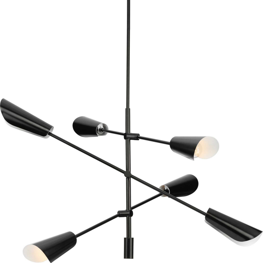 Progress Canada - P400380-31M - Six Light Chandelier - Cornett - Matte Black