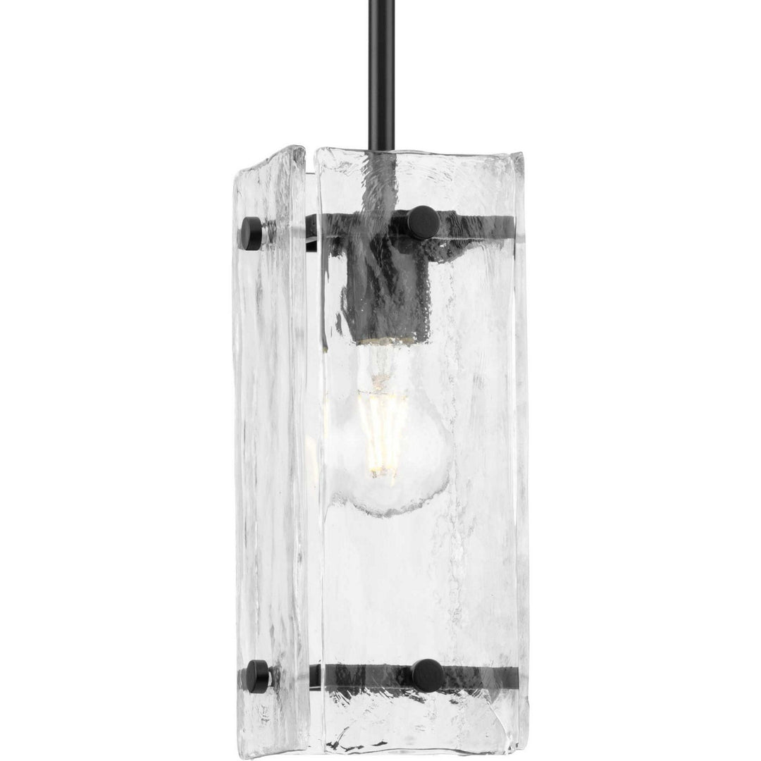 Rivera One Light Pendant in Matte Black - available from The Lighting Shoppe, trusted by Canadian homeowners