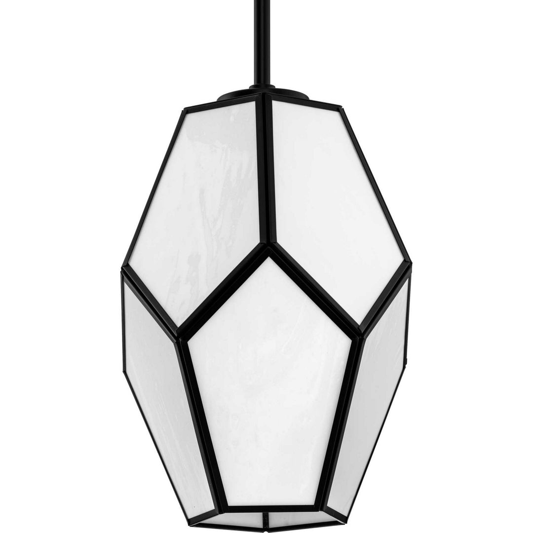 Latham One Light Pendant in Matte Black - available from The Lighting Shoppe, trusted by Canadian homeowners