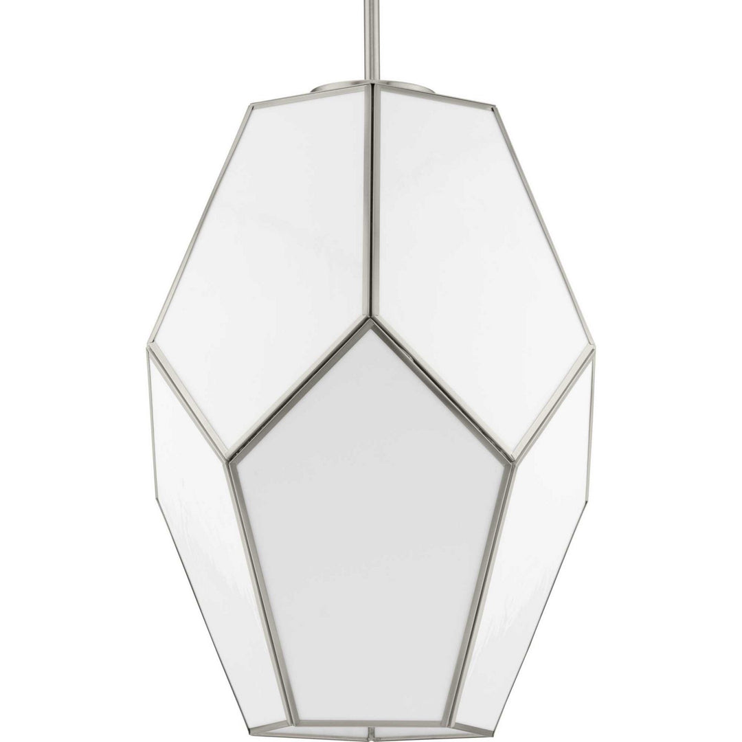 Latham One Light Pendant in Brushed Nickel - available from The Lighting Shoppe, trusted by Canadian homeowners