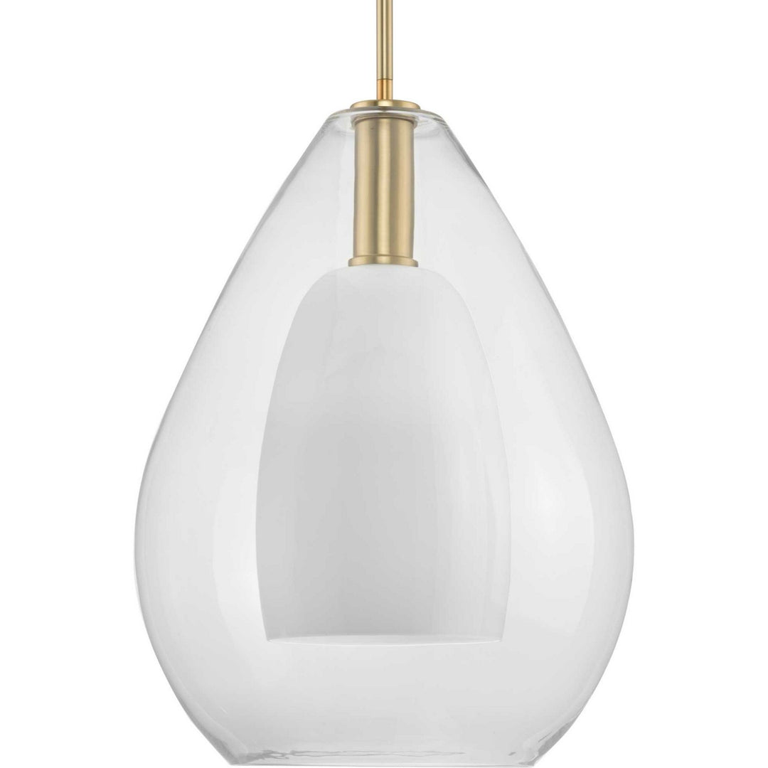 Carillon One Light Pendant in Brushed Gold - available from The Lighting Shoppe, trusted by Canadian homeowners