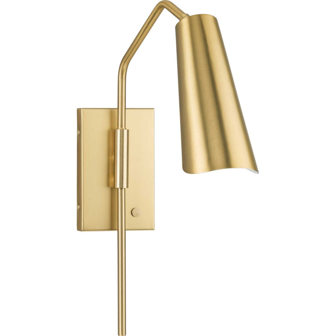 Cornett One Light Wall Bracket in Brushed Gold - available from The Lighting Shoppe, trusted by Canadian homeowners