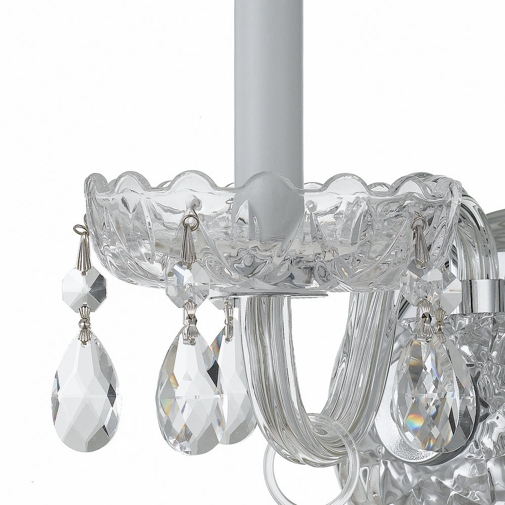 Crystorama - 1031-CH-CL-MWP - One Light Wall Sconce - Traditional Crystal - Polished Chrome