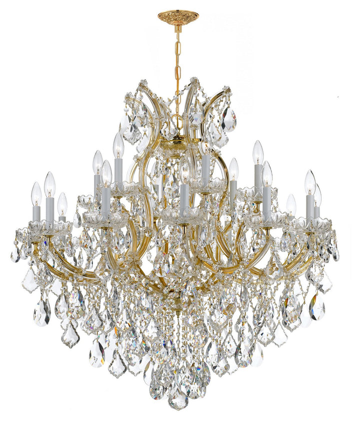Maria Theresa 19 Light Chandelier in Gold - available from The Lighting Shoppe, trusted by Canadian homeowners