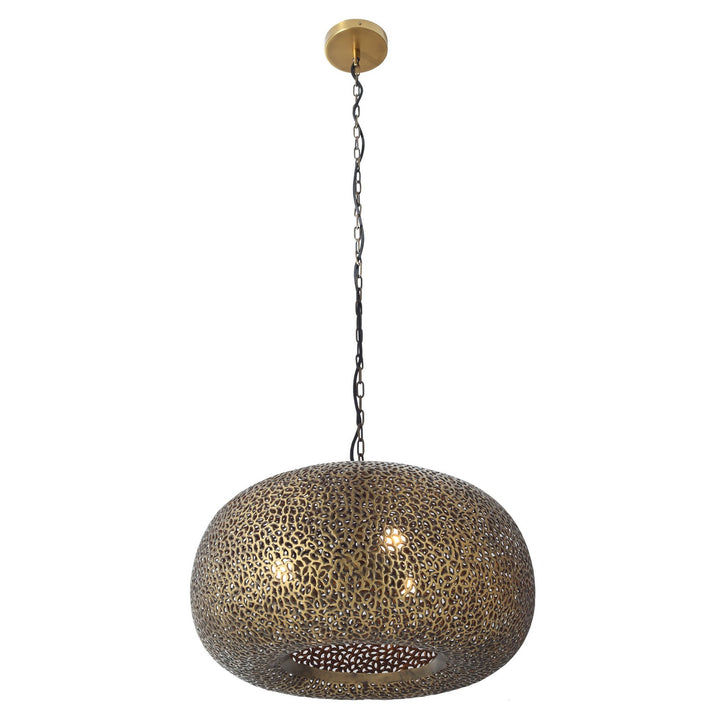 Moradabad Three Light Pendant in Gilded Brass - available from The Lighting Shoppe, trusted by Canadian homeowners