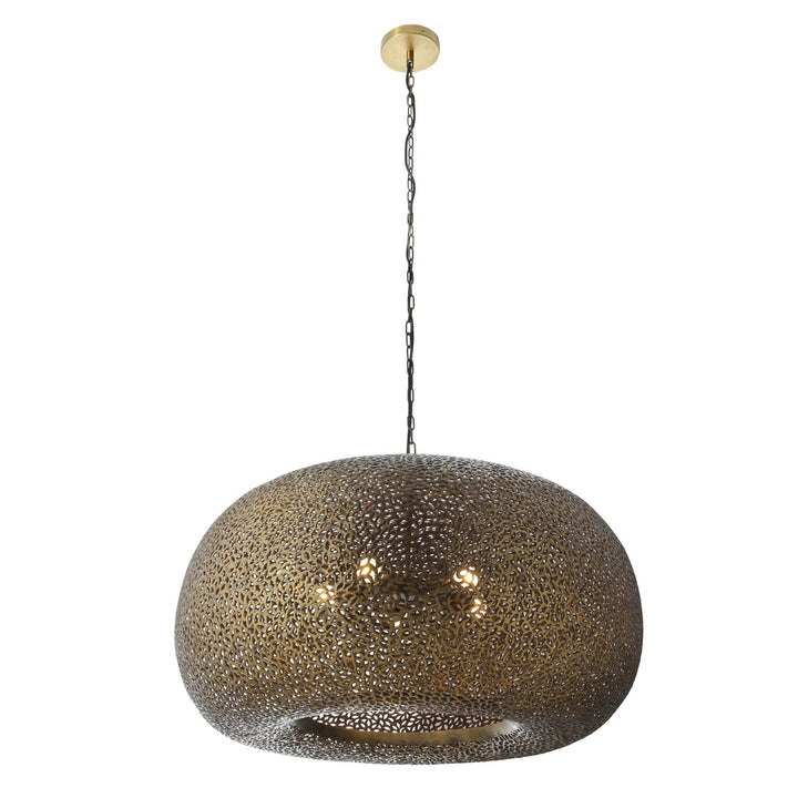 Moradabad Five Light Pendant in Gilded Brass - available from The Lighting Shoppe, trusted by Canadian homeowners