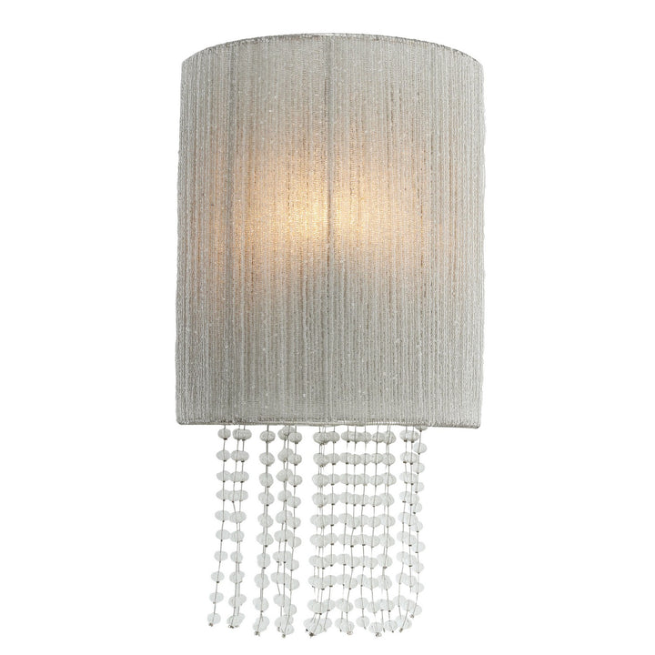 Crystal Reign One Light Wall Sconce in Polished Nickel - available from The Lighting Shoppe, trusted by Canadian homeowners