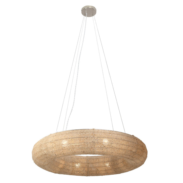 Copra Eight Light Chandelier in Brushed Nickel - available from The Lighting Shoppe, trusted by Canadian homeowners