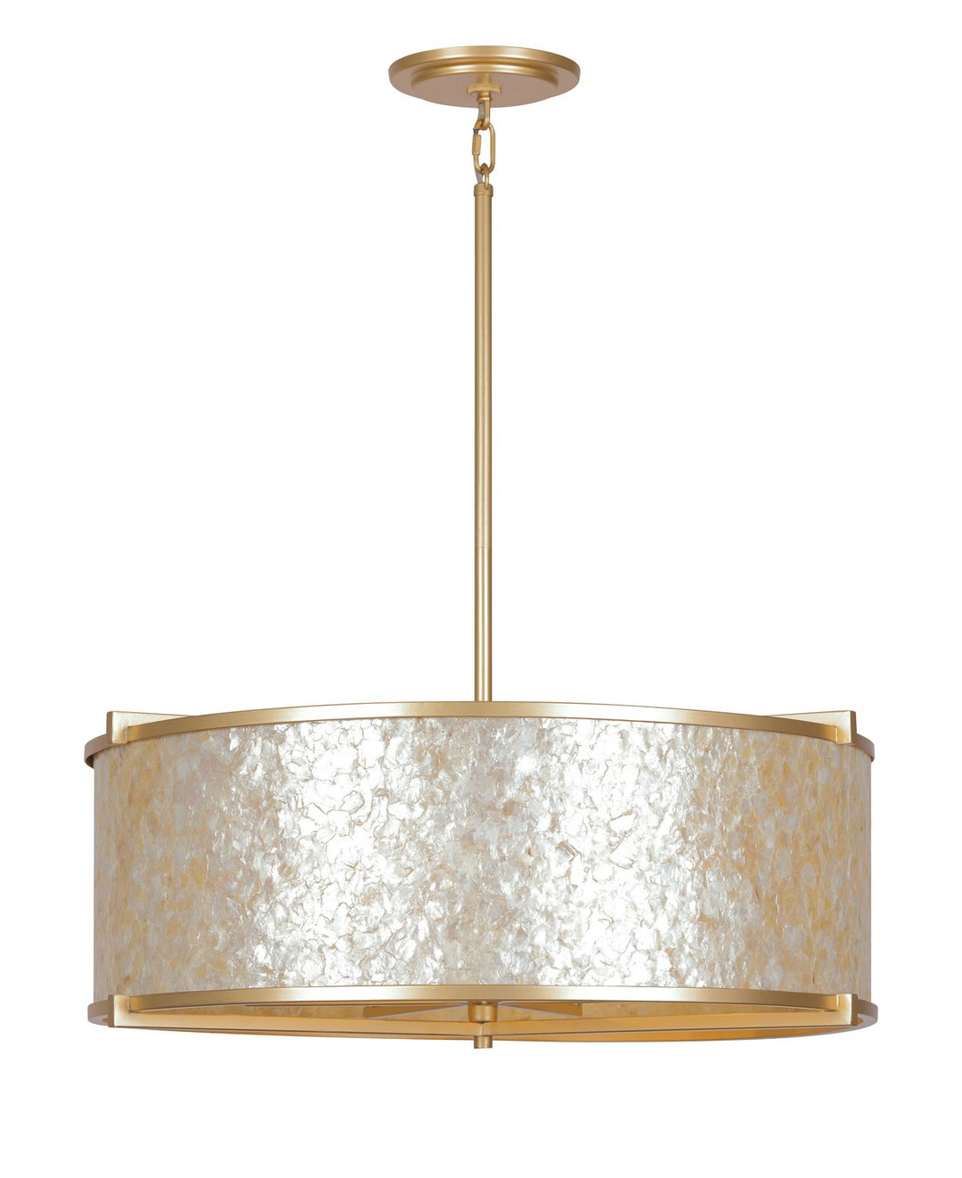 Sommers Bend Six Light Pendant in Fawn Gold - available from The Lighting Shoppe, trusted by Canadian homeowners