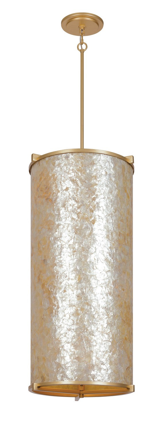 Sommers Bend Six Light Foyer Pendant in Fawn Gold - available from The Lighting Shoppe, trusted by Canadian homeowners