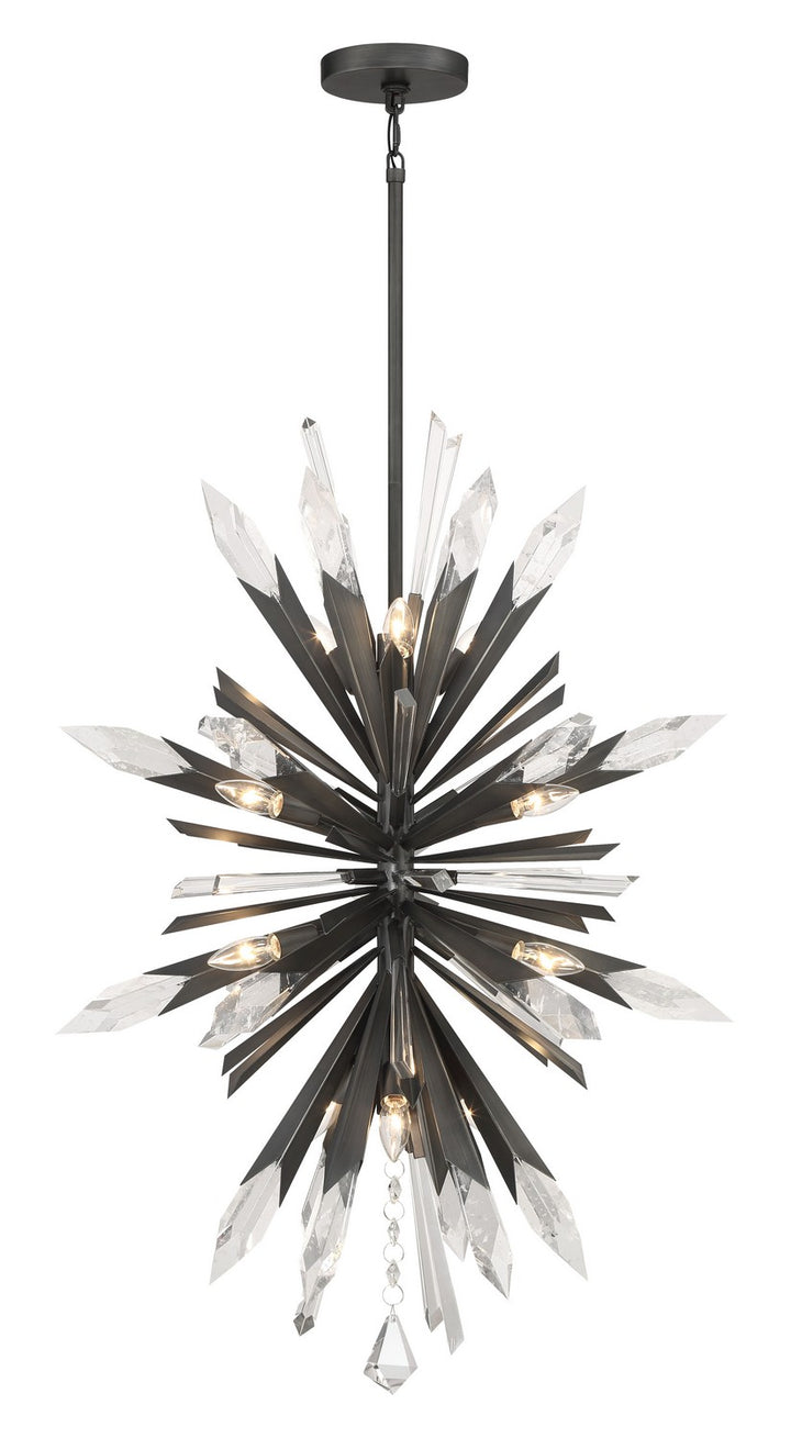 Elsa 12 Light Pendant in Midnight Graphite - available from The Lighting Shoppe, trusted by Canadian homeowners