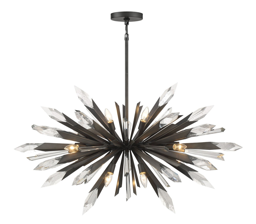 Elsa 12 Light Pendant in Midnight Graphite - available from The Lighting Shoppe, trusted by Canadian homeowners
