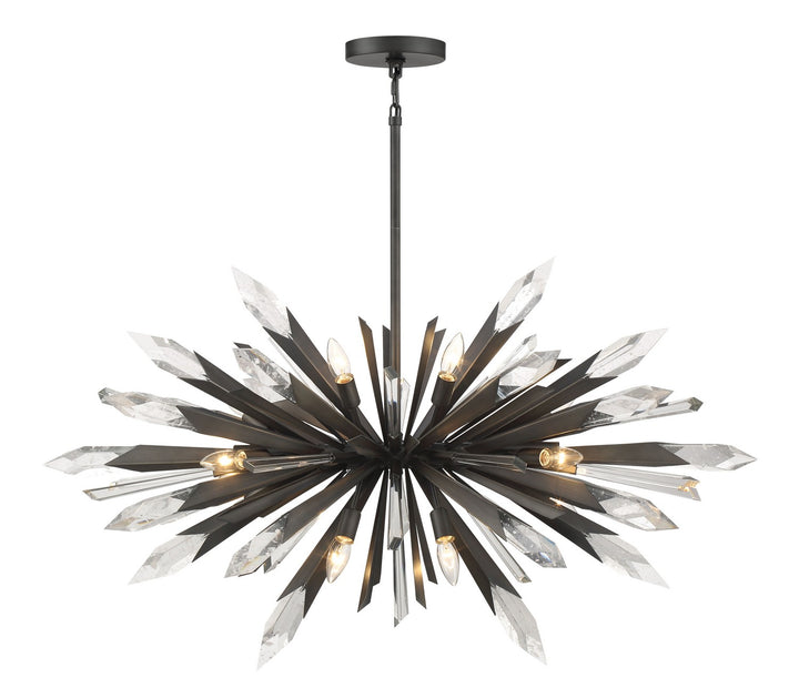 Elsa 12 Light Pendant in Midnight Graphite - available from The Lighting Shoppe, trusted by Canadian homeowners