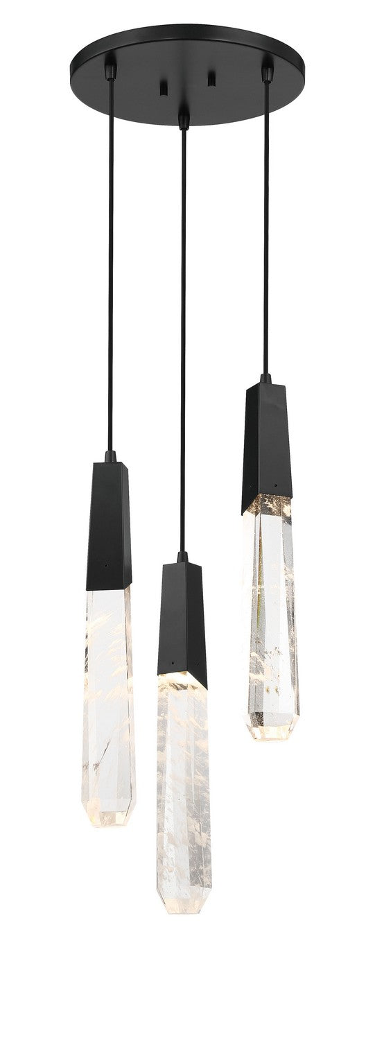 Drifting Droplets LED Pendant in Coal Black - available from The Lighting Shoppe, trusted by Canadian homeowners