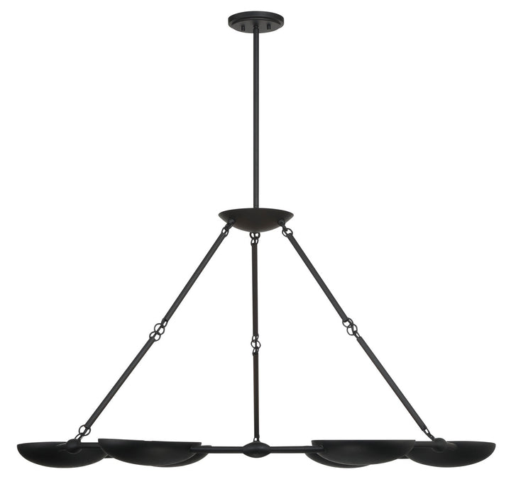 Undertas Six Light Chandelier in Coal Black - available from The Lighting Shoppe, trusted by Canadian homeowners