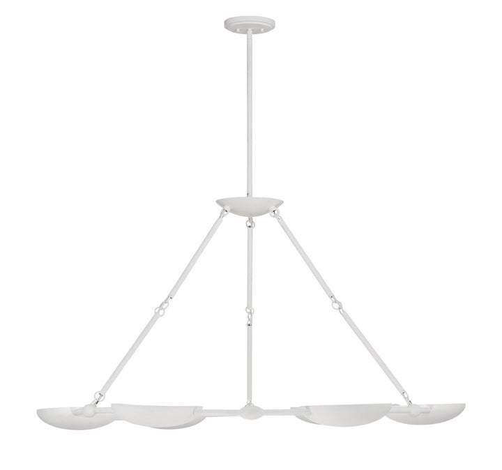 Undertas Six Light Chandelier in Piastra White - available from The Lighting Shoppe, trusted by Canadian homeowners