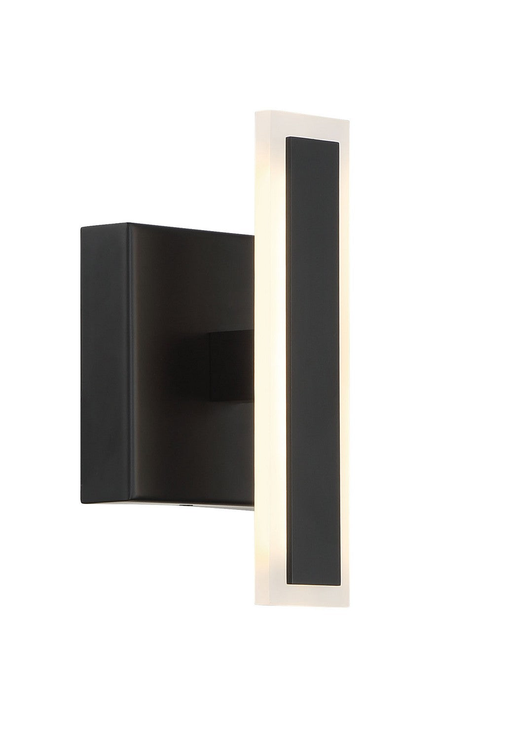 Edge LED Wall Sconce in Coal Black - available from The Lighting Shoppe, trusted by Canadian homeowners