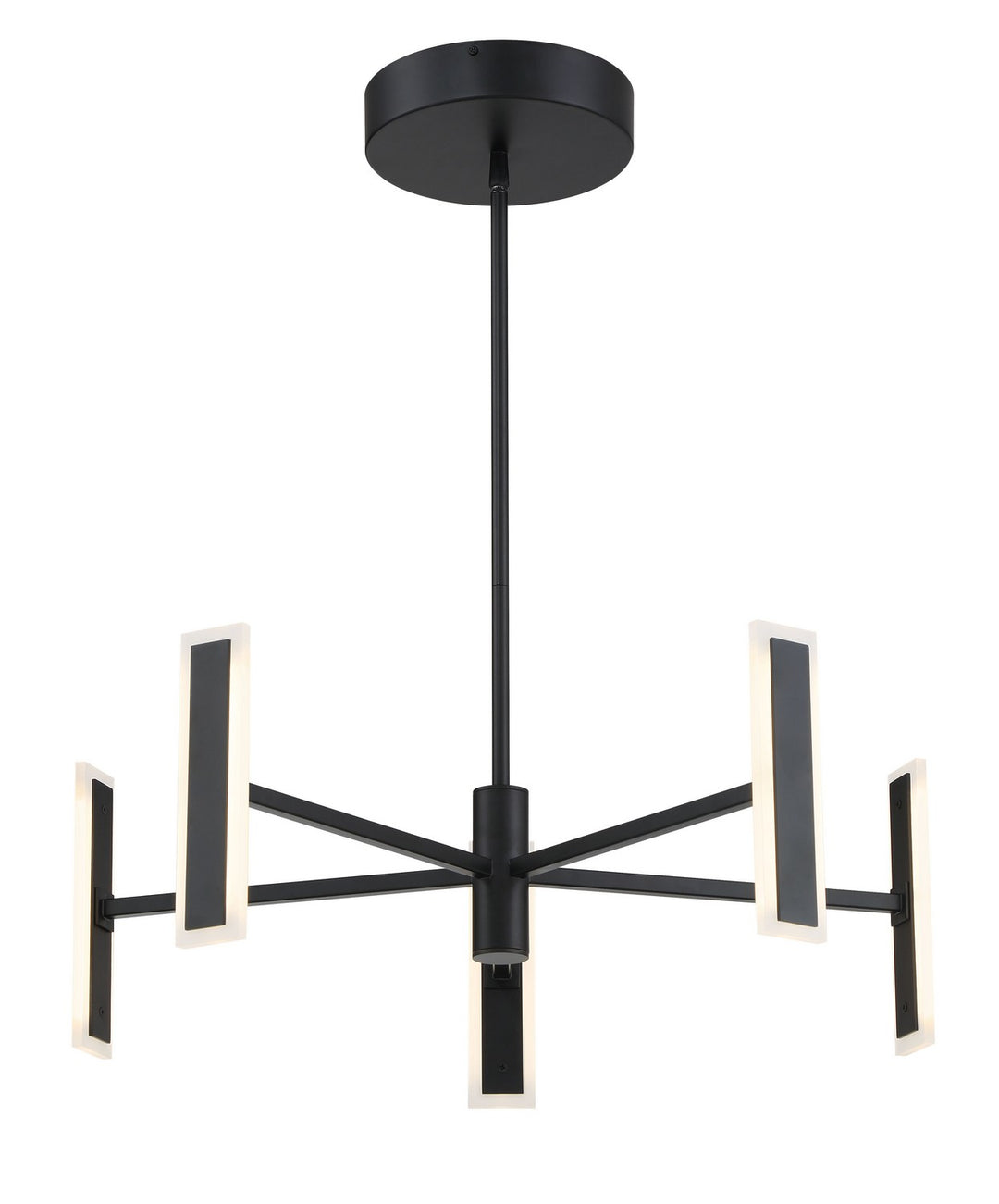 Edge LED Chandelier in Coal Black - available from The Lighting Shoppe, trusted by Canadian homeowners