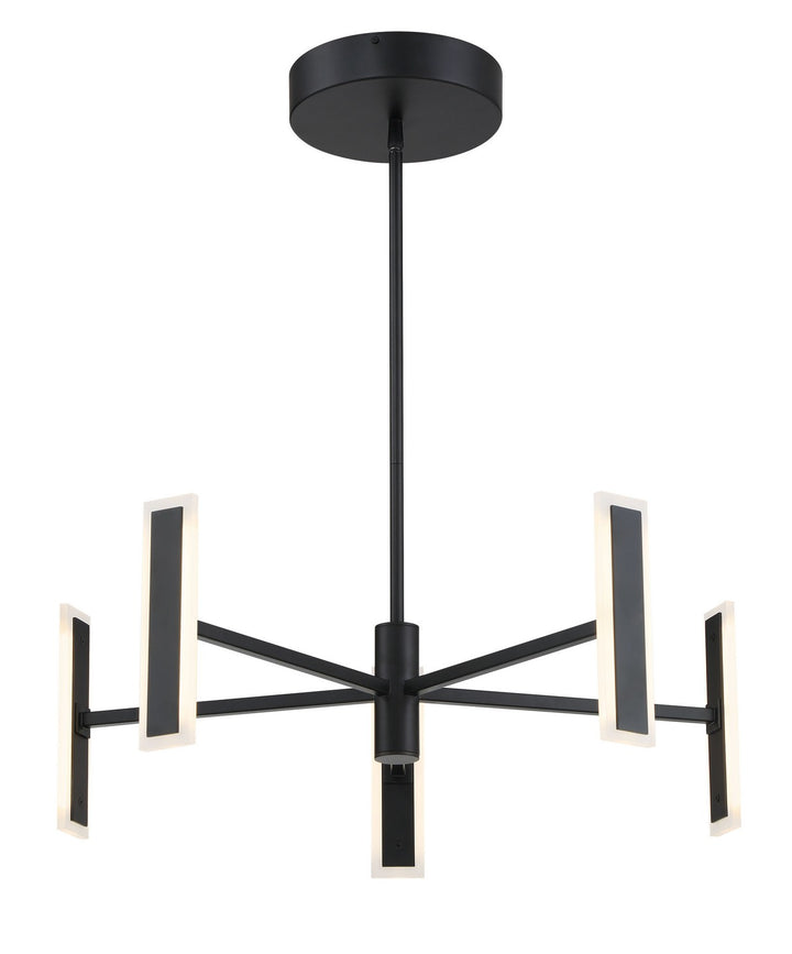 Edge LED Chandelier in Coal Black - available from The Lighting Shoppe, trusted by Canadian homeowners