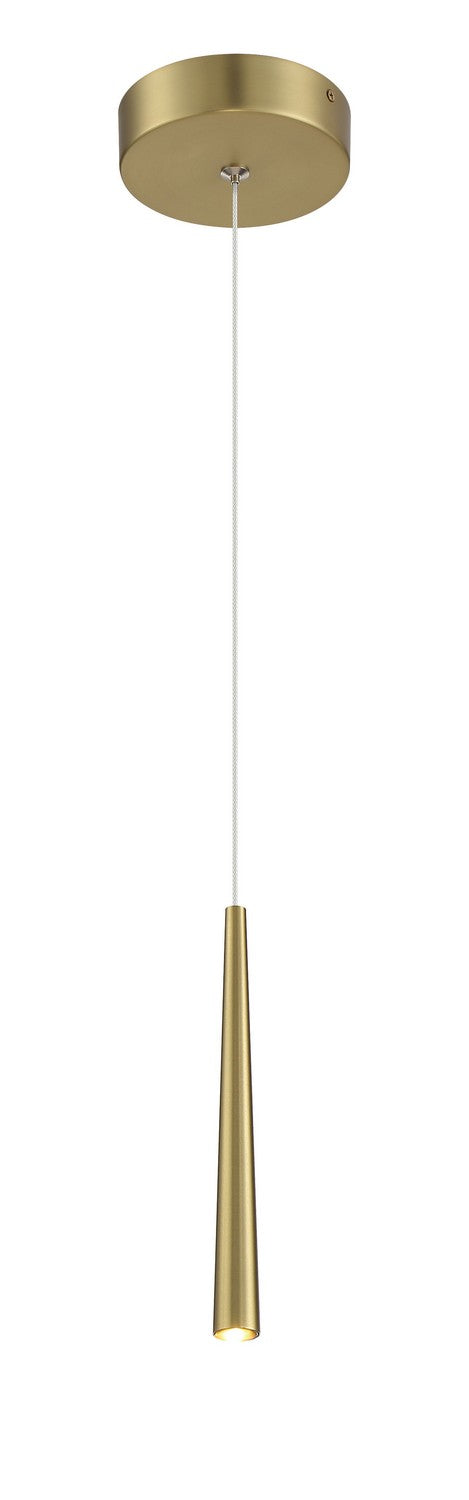 Stretch LED Mini Pendant in Soft Brass - available from The Lighting Shoppe, trusted by Canadian homeowners