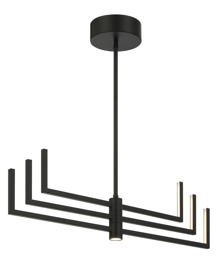 George Kovacs - P1476-66A-L - LED Chandelier - Arrticular - Coal