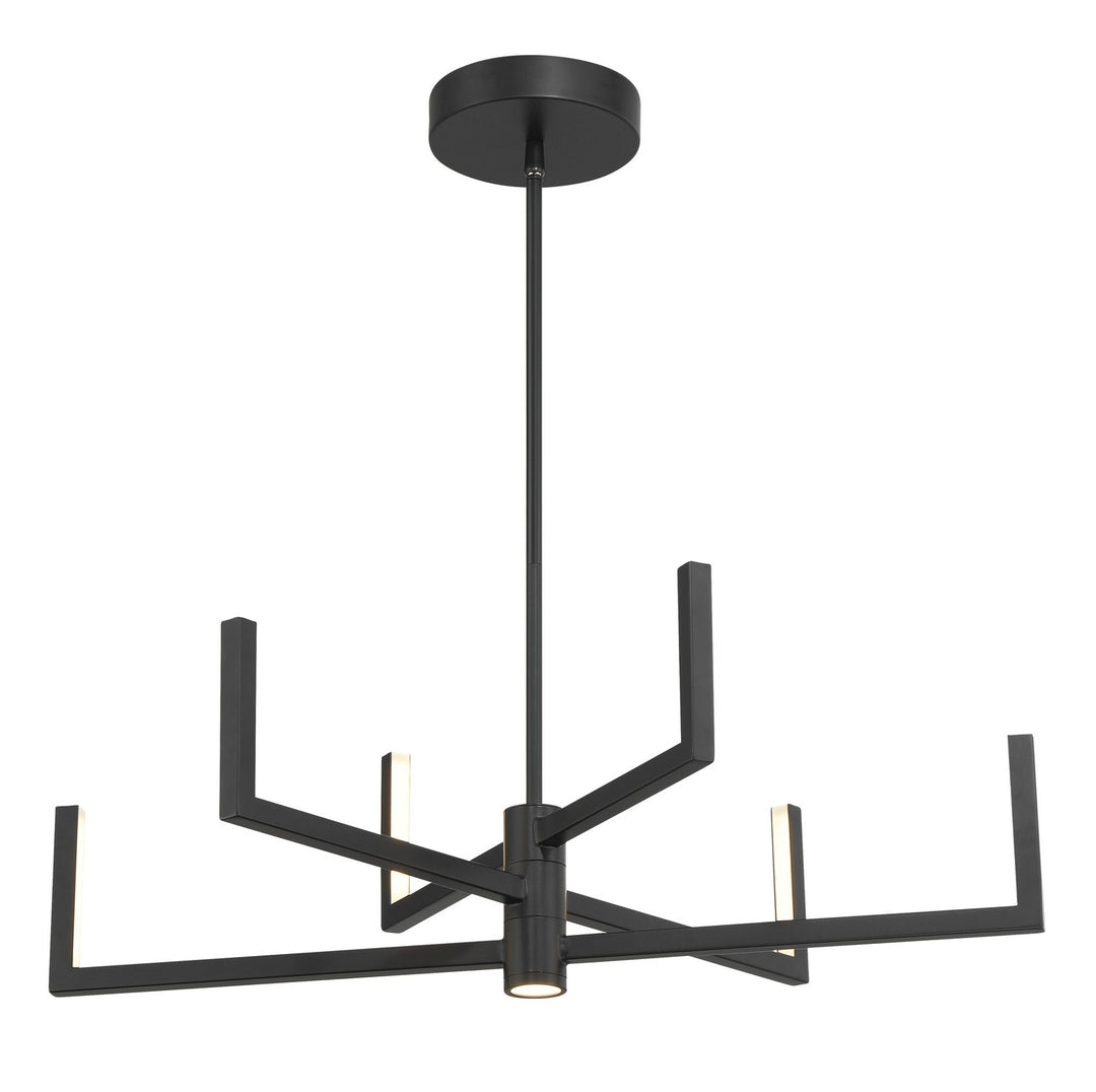 Articular LED Chandelier in Coal Black - available from The Lighting Shoppe, trusted by Canadian homeowners