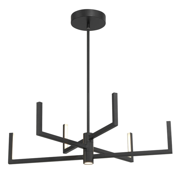 Articular LED Chandelier in Coal Black - available from The Lighting Shoppe, trusted by Canadian homeowners