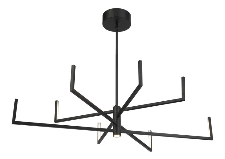 George Kovacs - P1478-66A-L - LED Chandelier - Articular - Coal