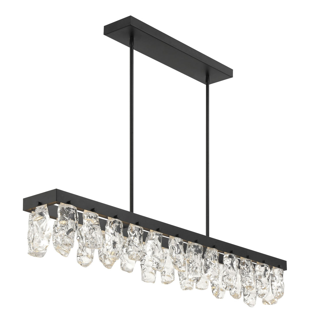 Artic Glacier LED Island Pendant in Coal Black - available from The Lighting Shoppe, trusted by Canadian homeowners