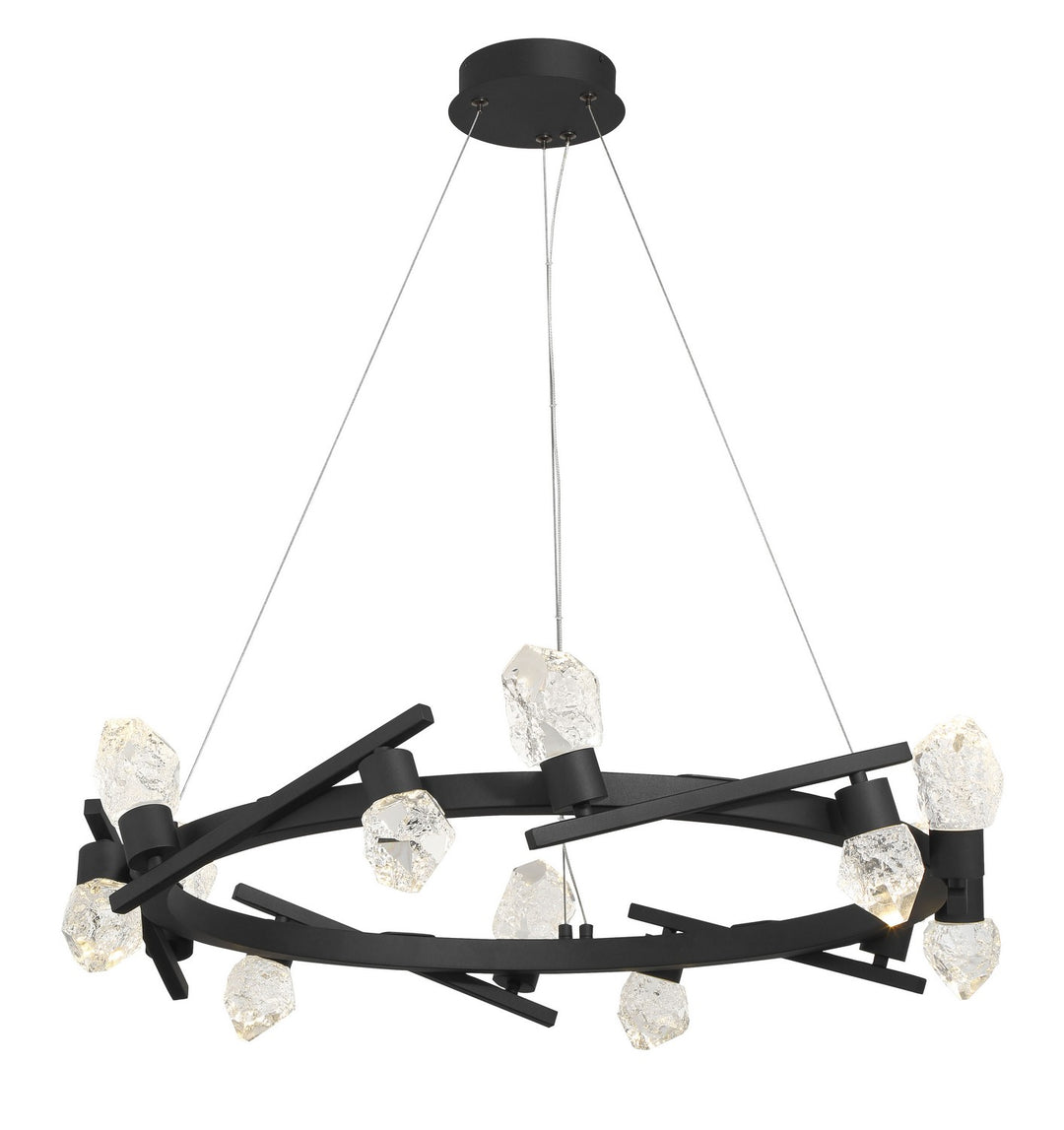 Kosmyc LED Chandelier in Sand Coal Black - available from The Lighting Shoppe, trusted by Canadian homeowners