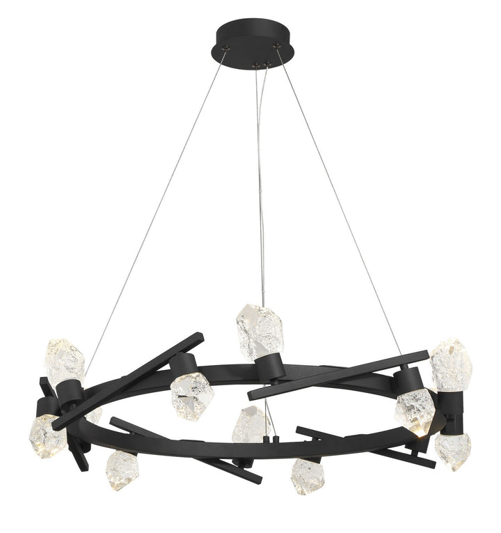 Kosmyc LED Chandelier in Sand Coal Black - available from The Lighting Shoppe, trusted by Canadian homeowners