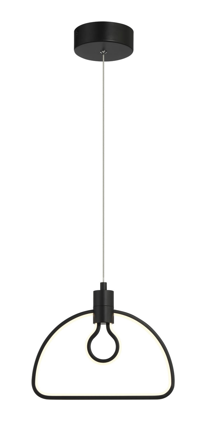 George Kovacs - P1903-66A-L - LED Pendant - Edison'S Outline - Coal