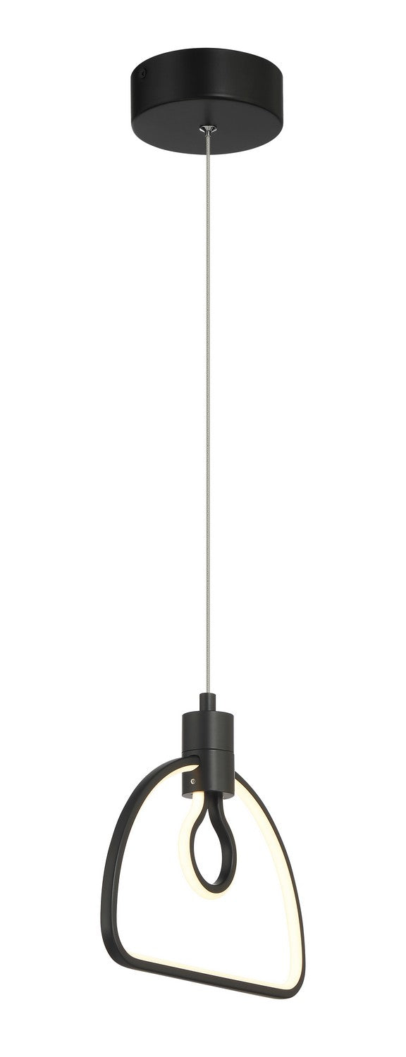 George Kovacs - P1903-66A-L - LED Pendant - Edison'S Outline - Coal ...