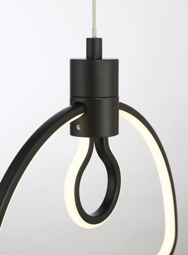 George Kovacs - P1903-66A-L - LED Pendant - Edison'S Outline - Coal