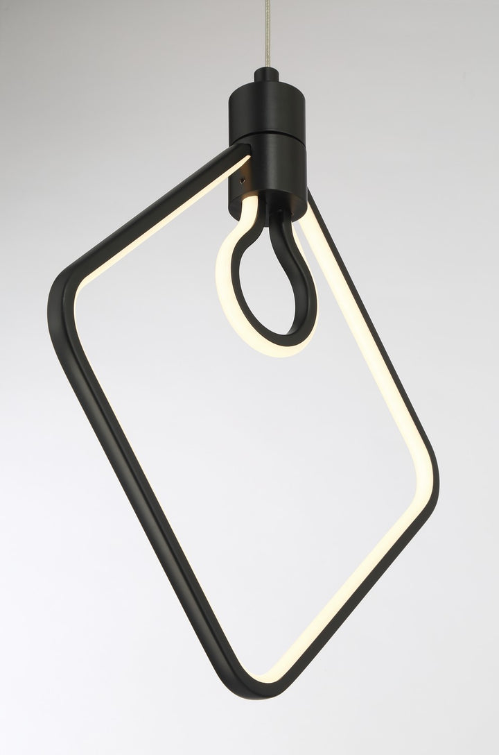 George Kovacs - P1904-66A-L - LED Pendant - Edison'S Outline - Coal