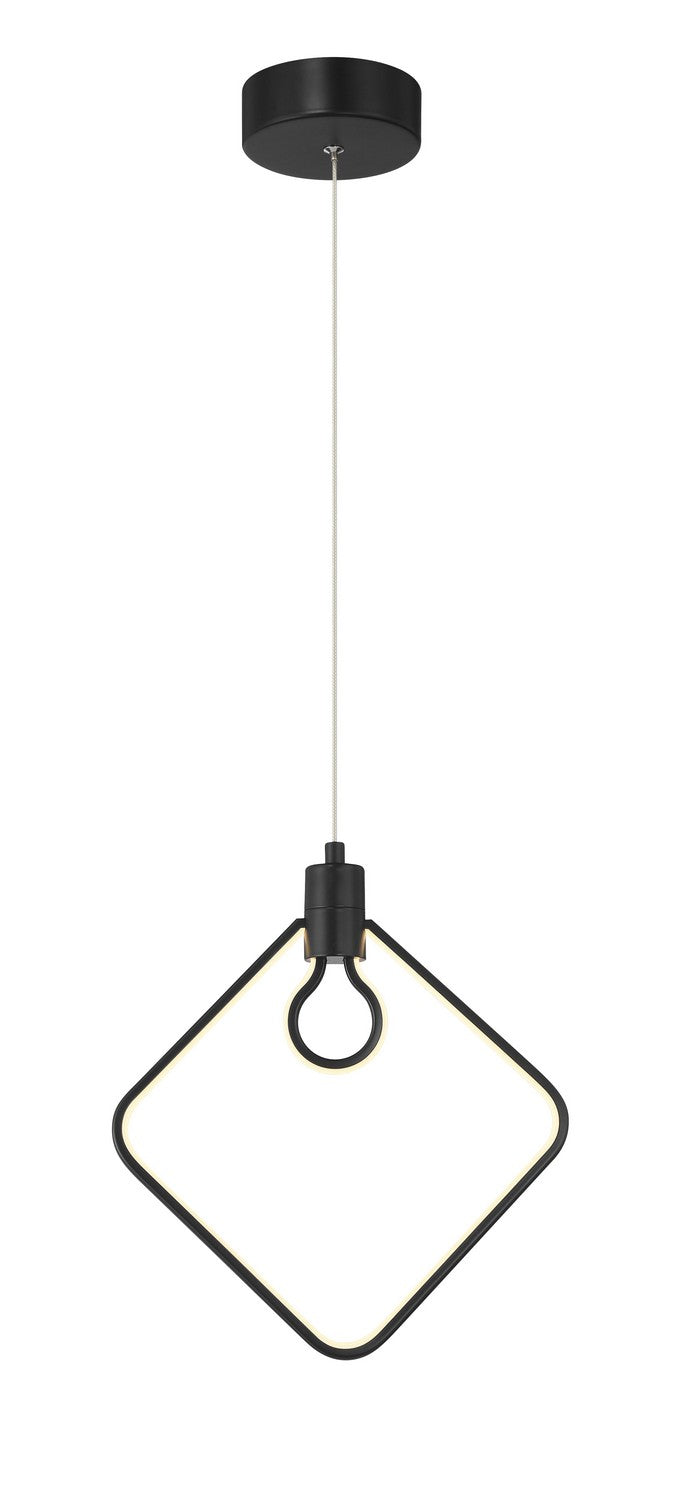 Edison's Outline LED Pendant in Coal Black - available from The Lighting Shoppe, trusted by Canadian homeowners