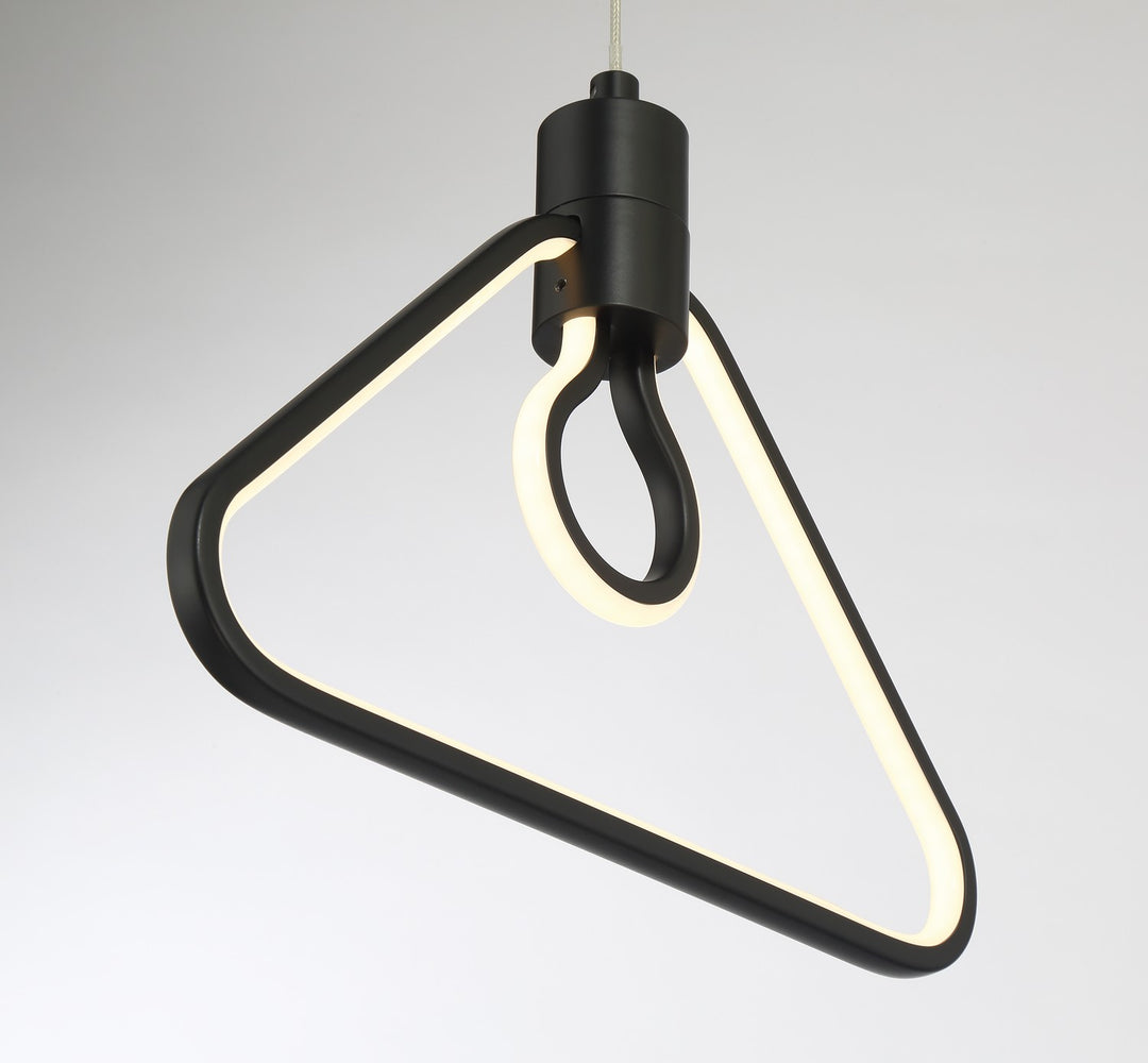George Kovacs - P1905-66A-L - LED Pendant - Edison'S Outline - Coal