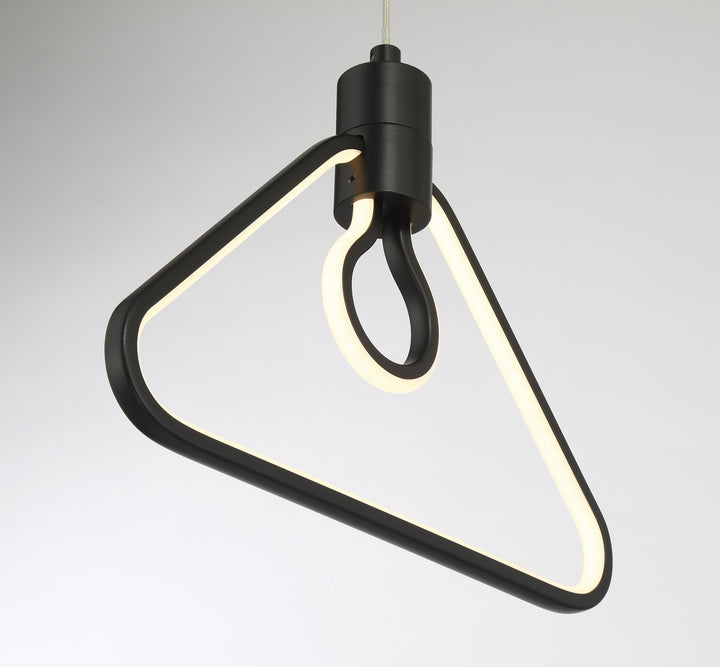George Kovacs - P1905-66A-L - LED Pendant - Edison'S Outline - Coal