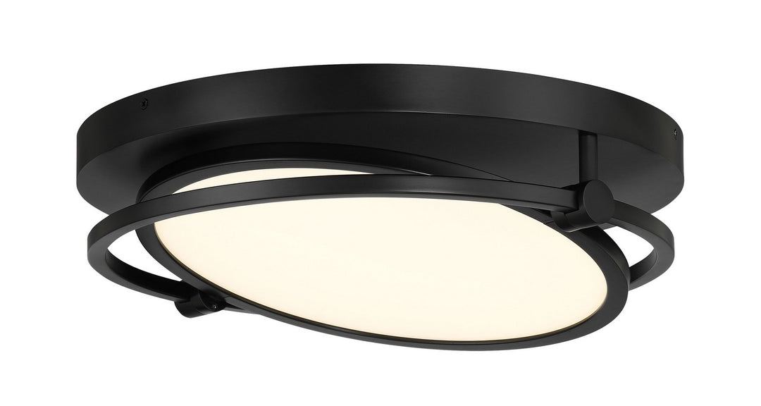 Studio 23 LED Flush Mount in Coal Black - available from The Lighting Shoppe, trusted by Canadian homeowners