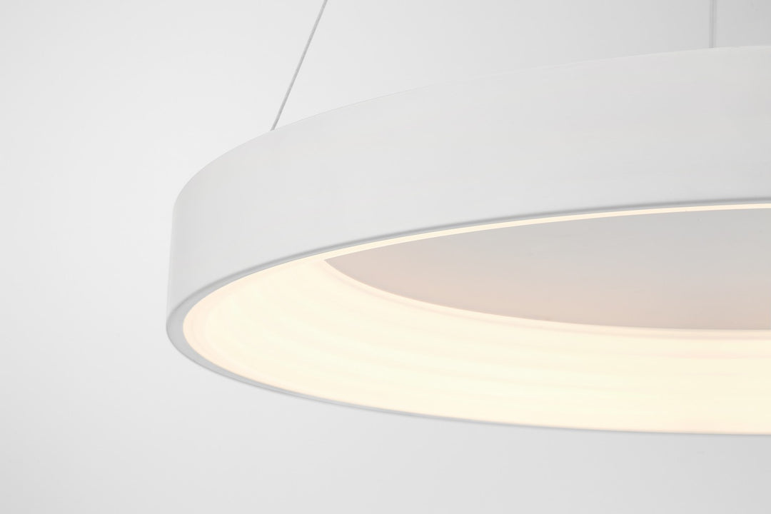 George Kovacs - P5555-44B-L - LED Pendant - Conc - Matte White