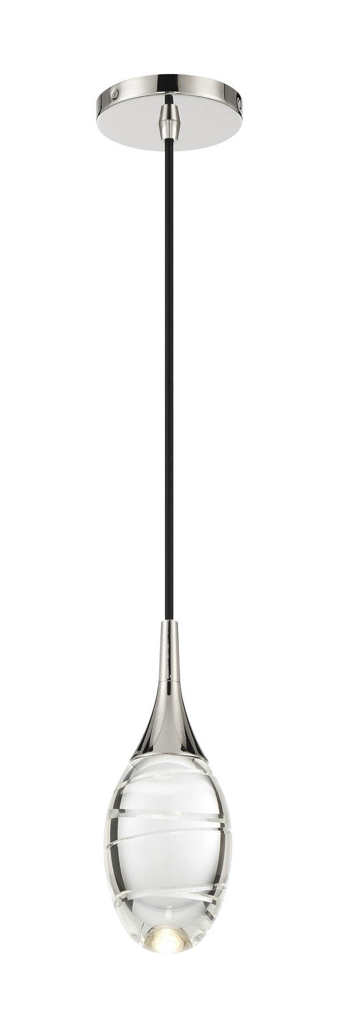 Hail LED Mini Pendant in Polished Nickel - available from The Lighting Shoppe, trusted by Canadian homeowners
