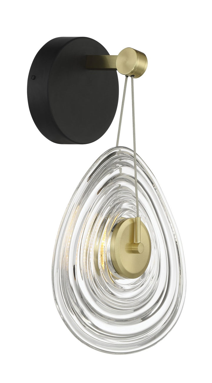 Topknot LED Wall Sconce in Coal And Brushed Gold - available from The Lighting Shoppe, trusted by Canadian homeowners