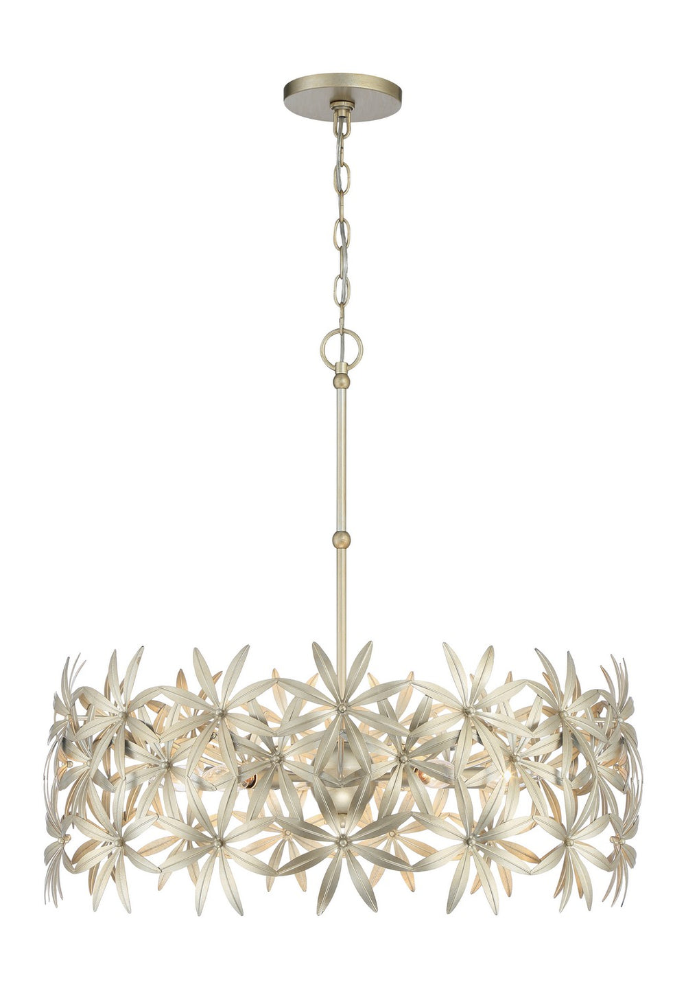 Minka-Lavery - 2145-735 - Five Light Pendant - Flower Child - Ambry Gold