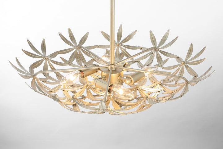 Minka-Lavery - 2146-735 - Four Light Pendant - Flower Child - Ambry Gold