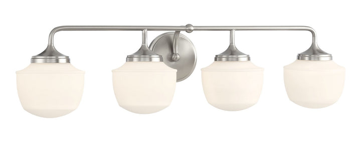 Cornwell Four Light Bath Vanity in Brushed Nickel - available from The Lighting Shoppe, trusted by Canadian homeowners