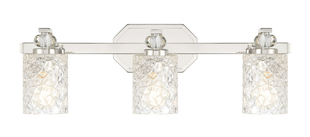Minka-Lavery - 2613-77 - Three Light Bath Vanity - Crystal Kay - Chrome