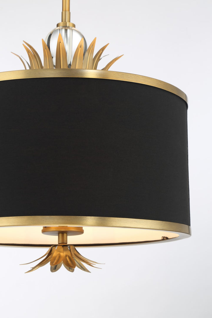 Minka-Lavery - 4583-672 - Three Light Pendant - Caprio - Brush Brass