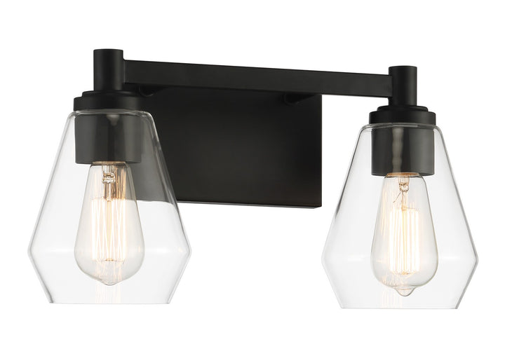 Minka-Lavery - 5702-66A - Two Light Bath Vanity - Clarity - Coal