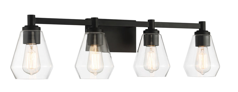 Minka-Lavery - 5704-66A - Four Light Bath Vanity - Clarity - Coal